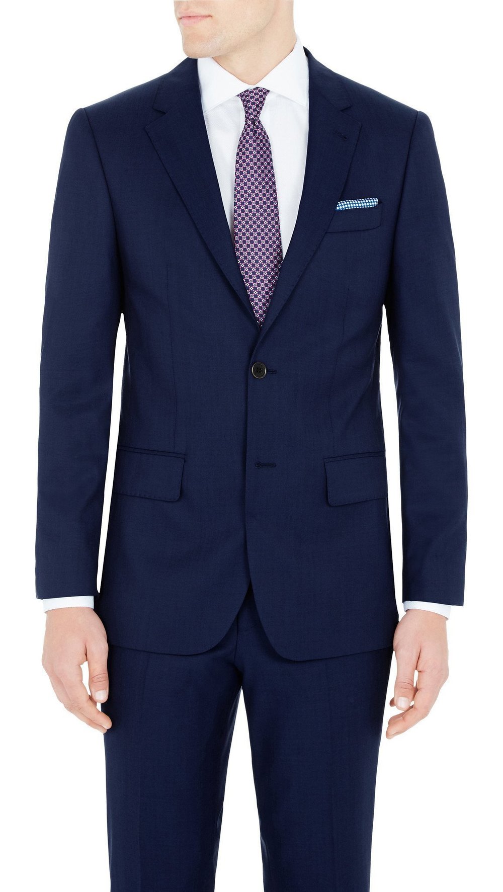 Daniel Hechter Pure Wool Suit in Blue 