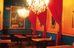 Interior of Circus Cafe