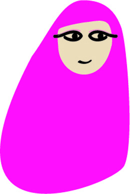 woman in burqa