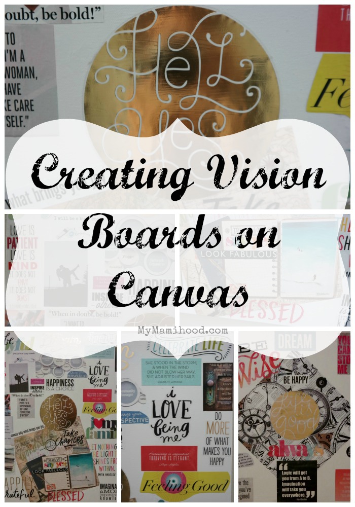 Creating Vision Boards on Canvas