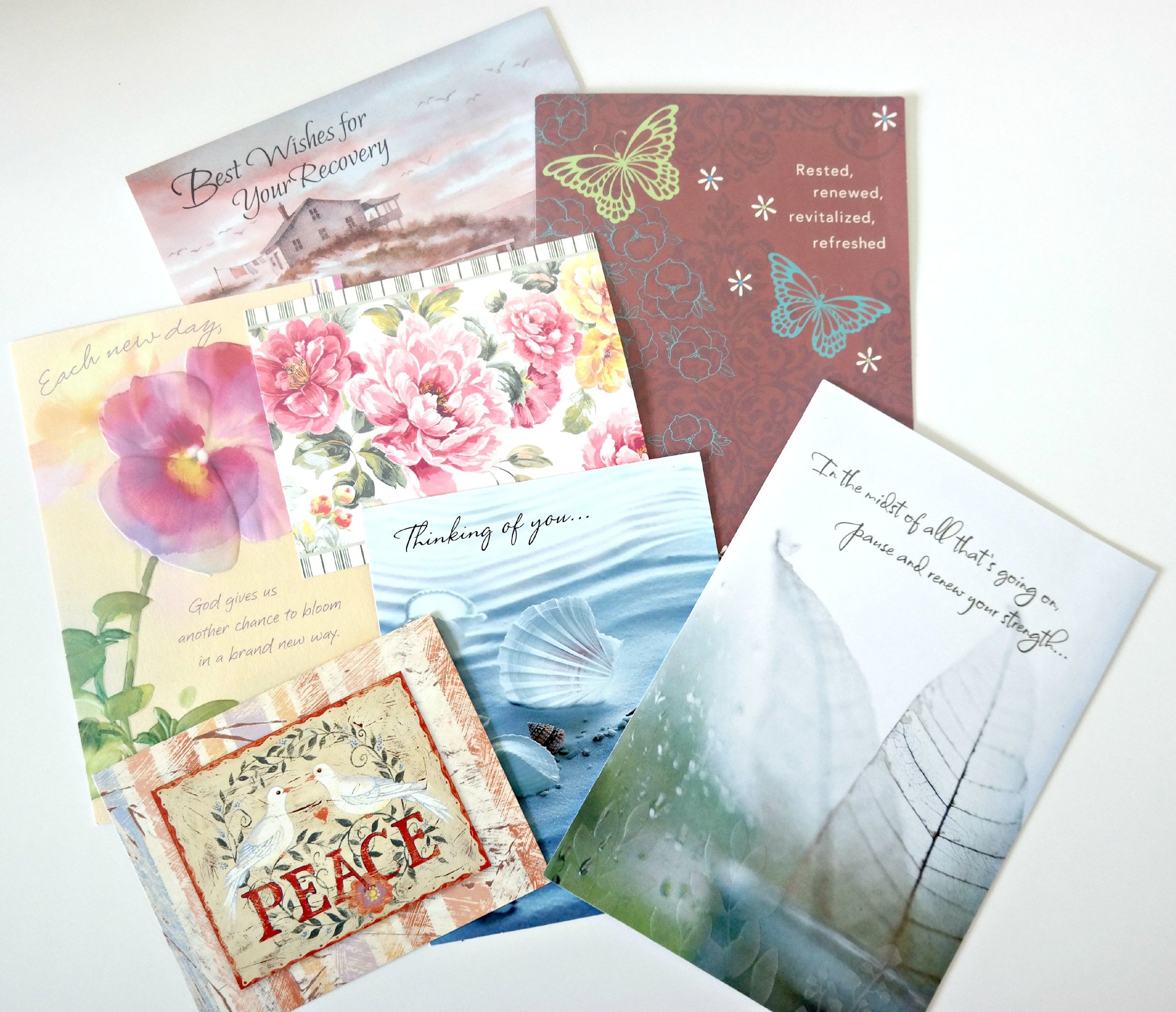 Cards that remind us someone is thinking of us in our time of need are the best!