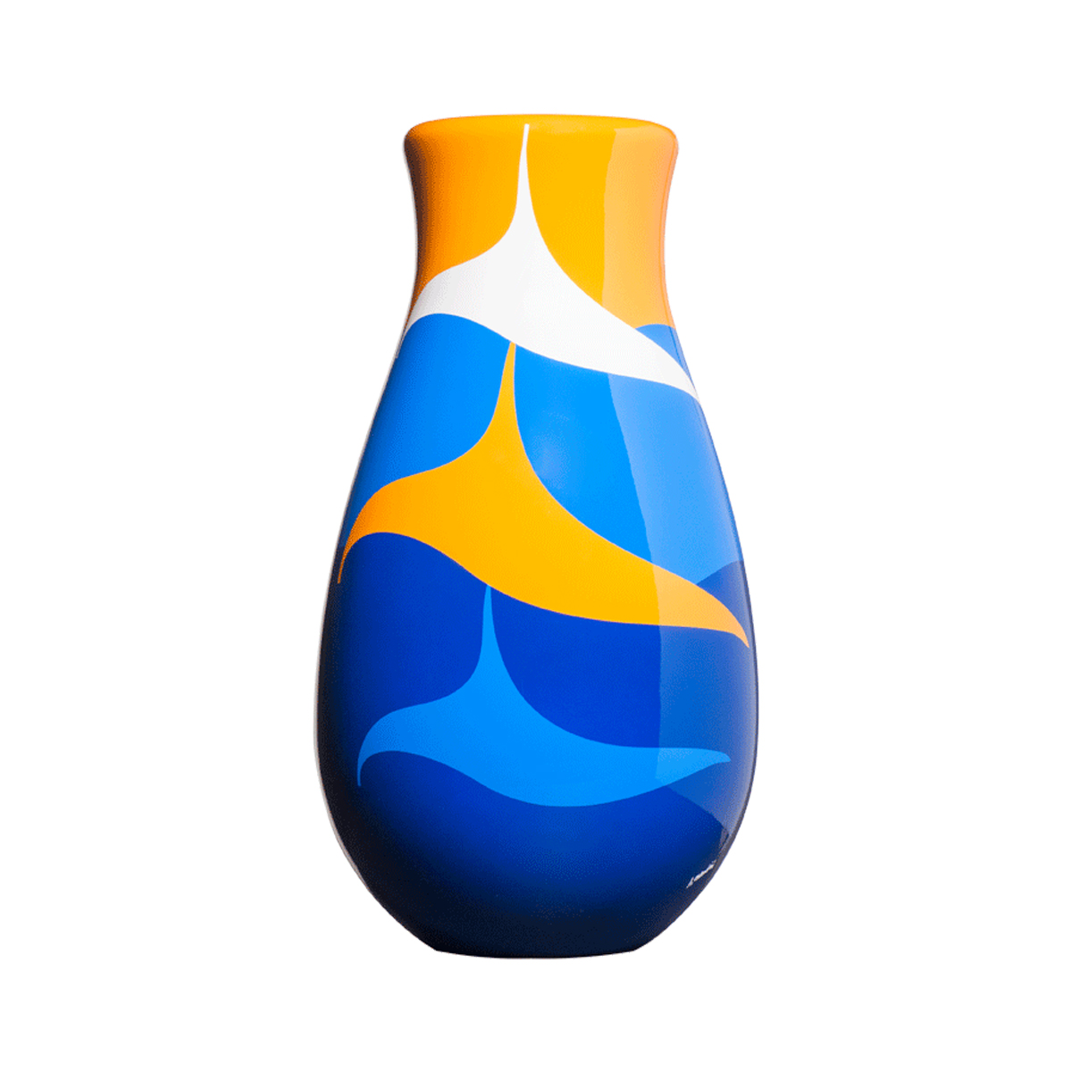 HUNAN-SEOUL 2/3 Vase - Turquoise, Blue, Yellow And White | Mendinismi by  Alessandro Mendini | Corsi Design