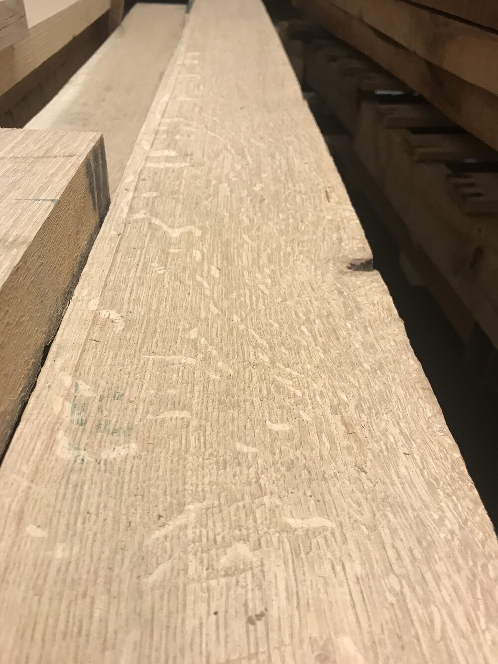 boards lumber 1/8 or 1/4 surface 4 sides 24" White Oak Quarter Sawn 