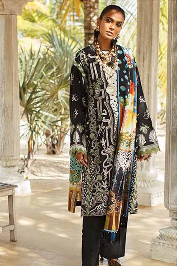 Pakistani Designer Wear Fully stitched Shalwar Kameez SILK ELAN ready 2 wear 