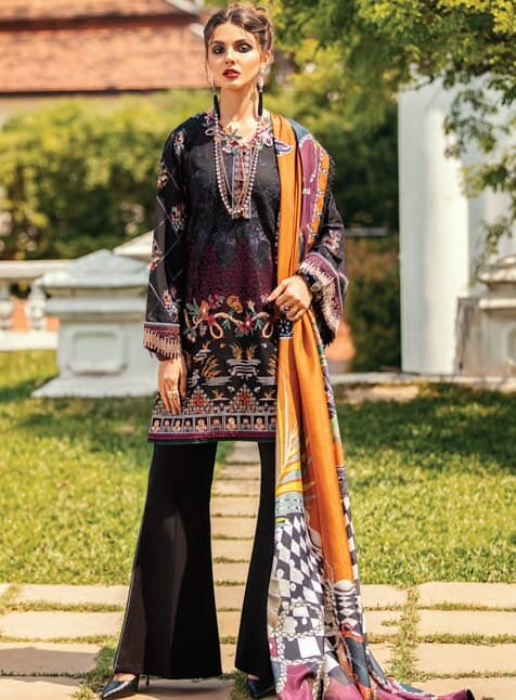 Pakistani Baroque 2018 Latest Embroidery Collection Shalwar Kameez Suit 