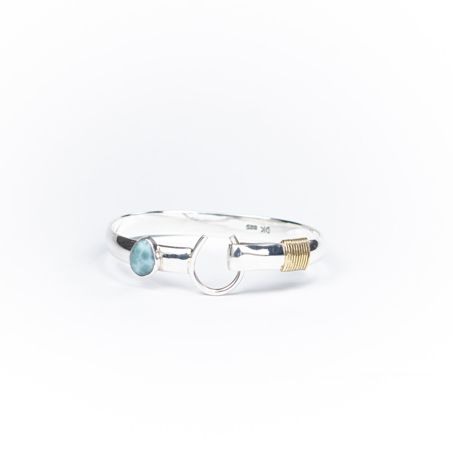 Larimar Caribbean Hook Bracelet — Spur Ranch Jewelry