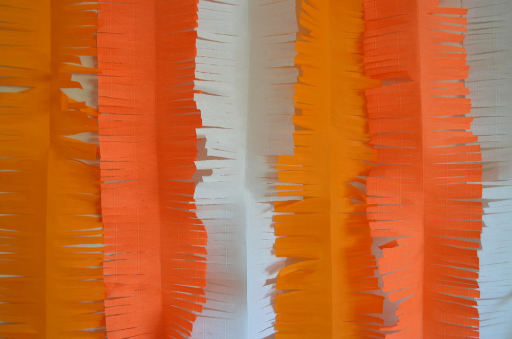 Premium Colored Crepe Paper Top Quality Italian Paper Craft Yellow - Orange