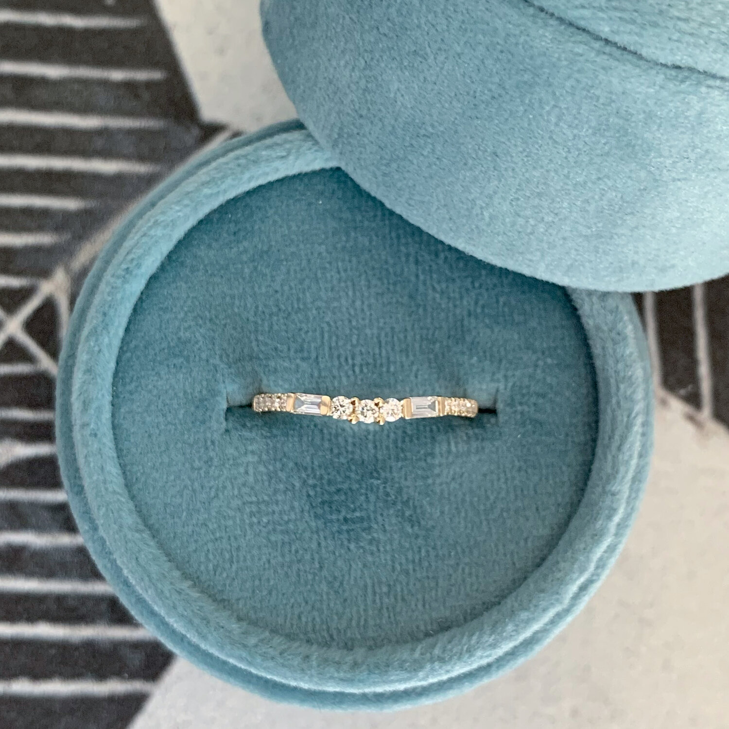 Slight Curve 14k Yellow Diamond Tracer Band | Ooh! Aah! Jewelry |  Albuquerque Jewelry Store — Albuquerque | Jewelry | Wedding Bands | Ooh!  Aah!