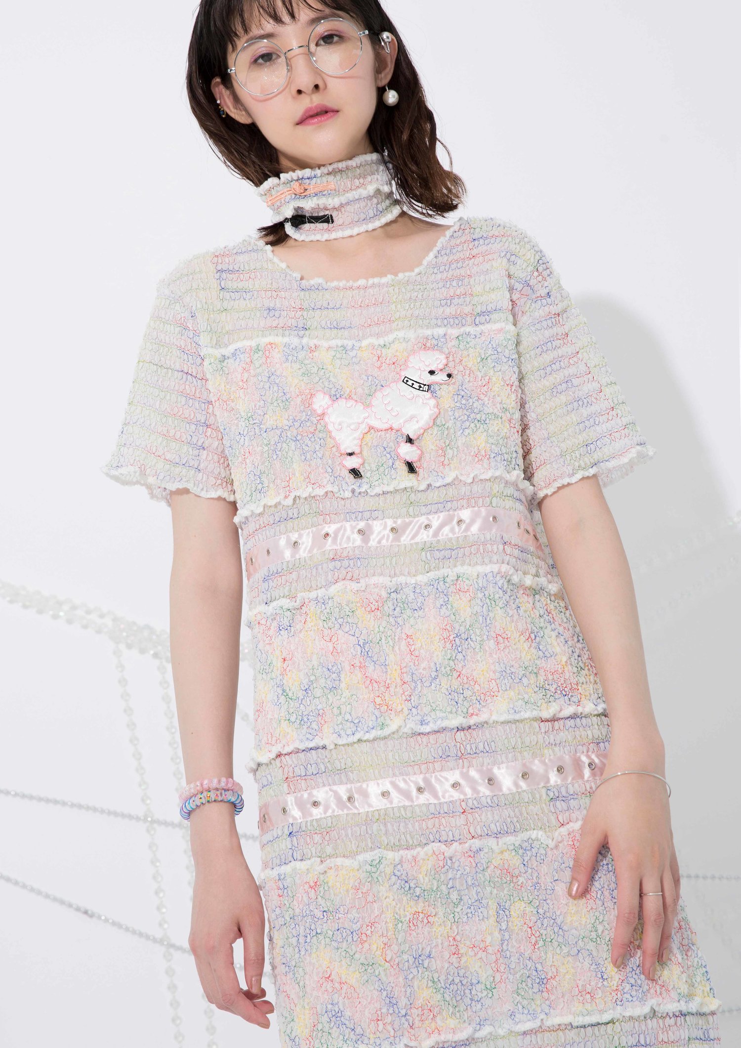 8ENNY LIN Poodle Stripe Cutting Dress — SOMEWHERE NOWHERE