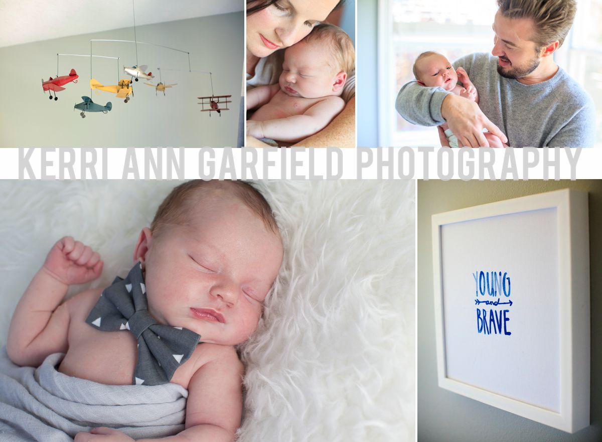 Baby Weston Newborn Photo Shoot by West Linn Photographer, Kerri Ann Garfield Photography