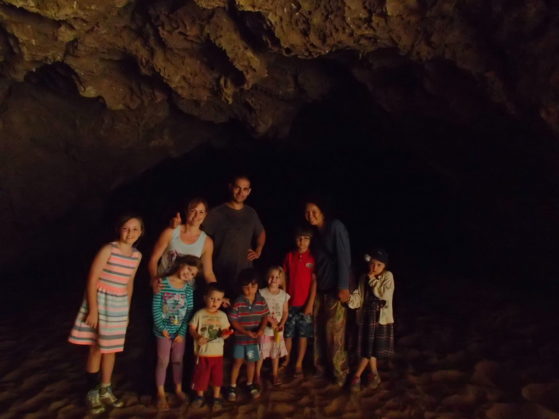 Holiday activities: Going on a bear hunt- we explored a cave near Jurien Bay