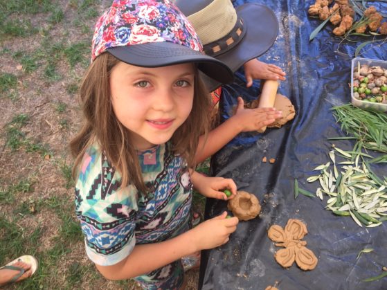 Jewel making clay creations at nannup music festival