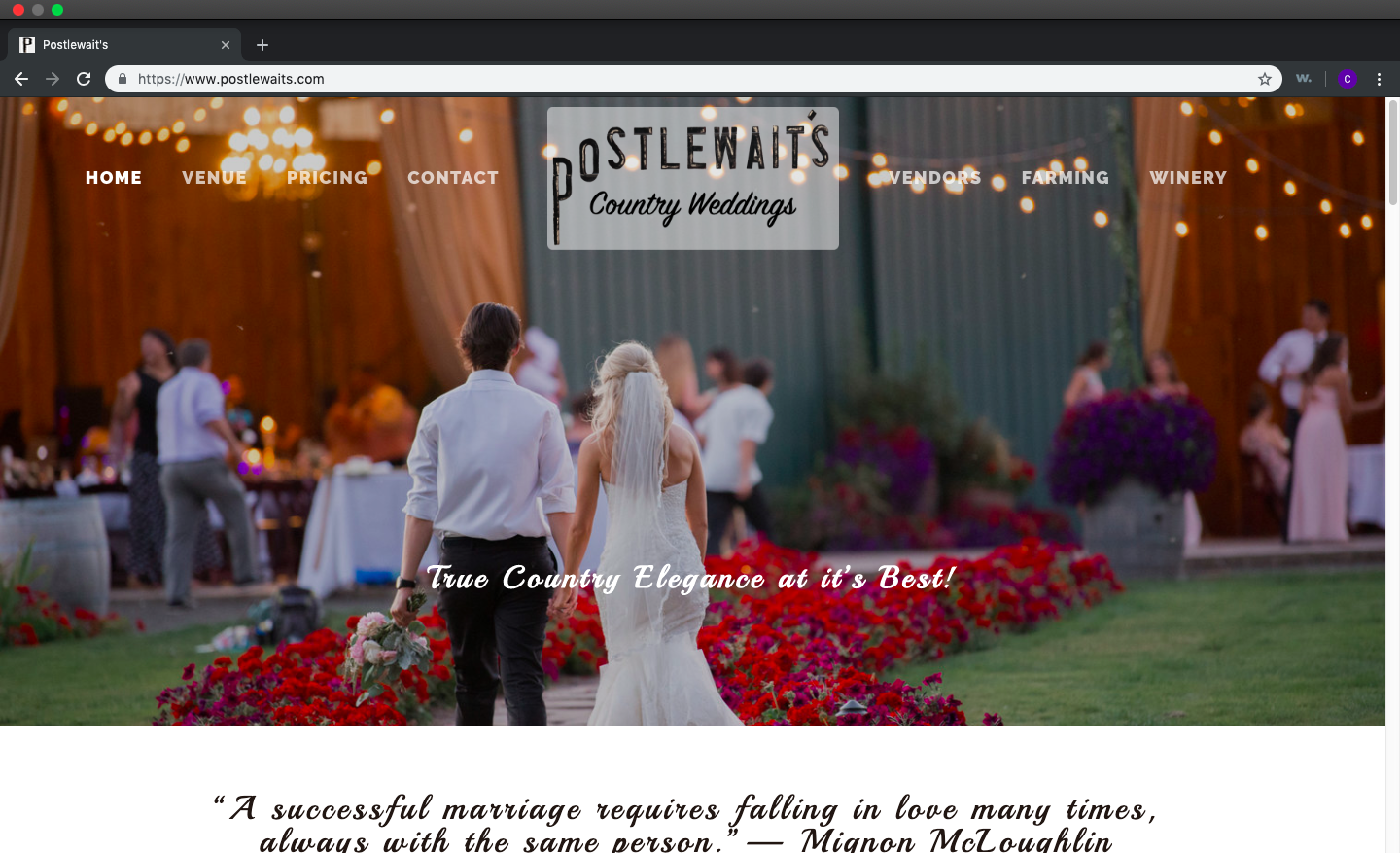 Postlewait's Weddings and Events