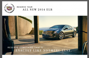 2014 Cadillac ELR Reservation E-Mail