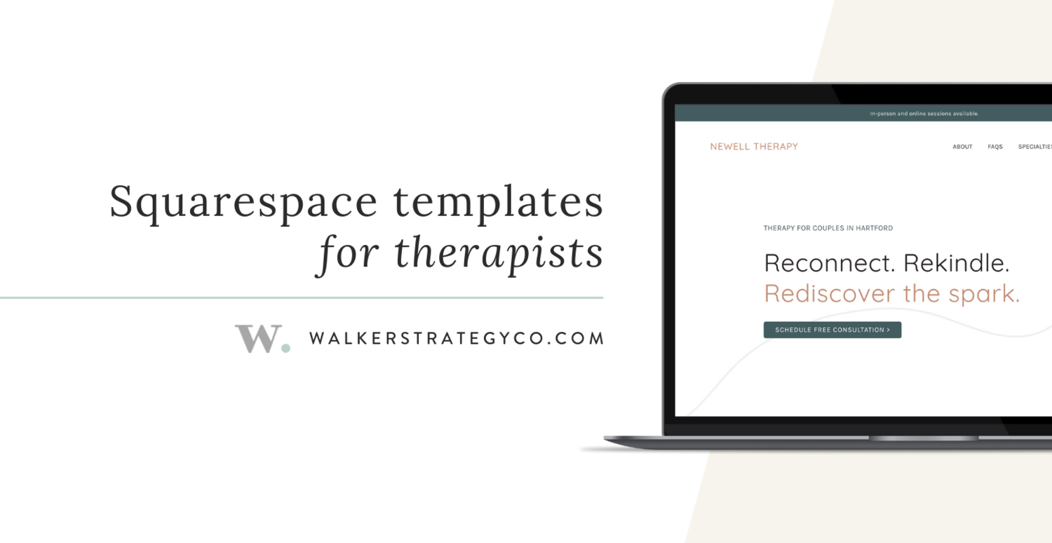 Squarespace Templates For Therapists