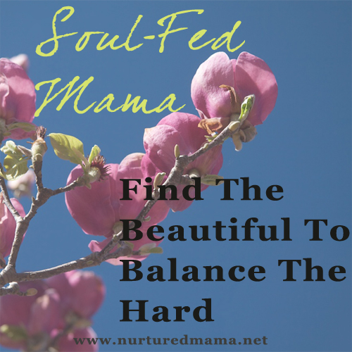 Find The Beautiful To Balance The Hard, from the Soul-Fed Mama series | www.nurturedmama.net