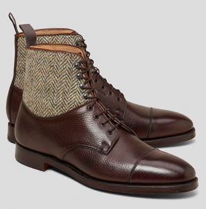 Peal & Co. Leather and Tweed Men's Boot