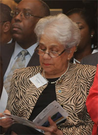 Dr. Keva Bethel before speaking at the Seminar
