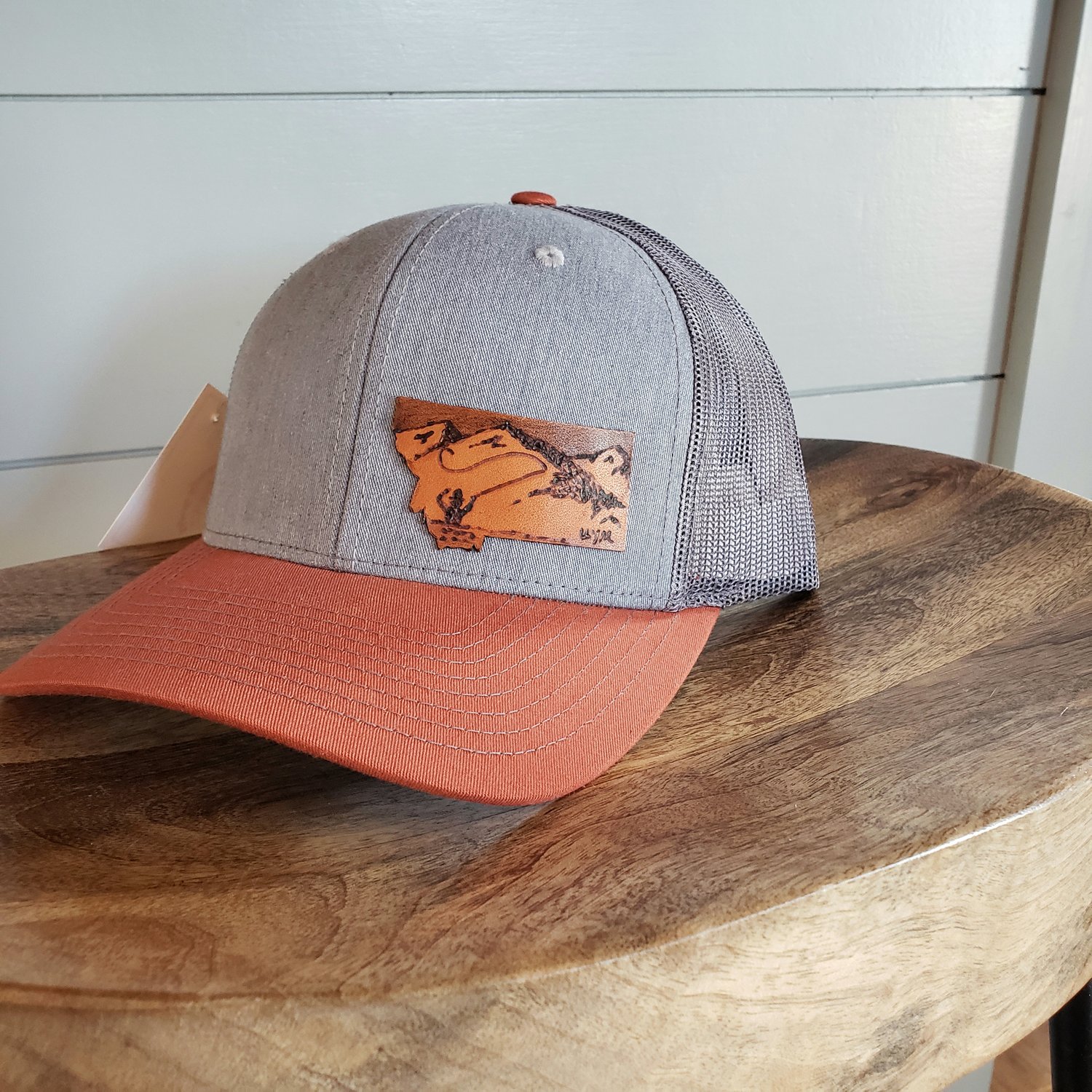 Montana State Fly Fishing Leather Patch Hat — Uniquely Yours Montana
