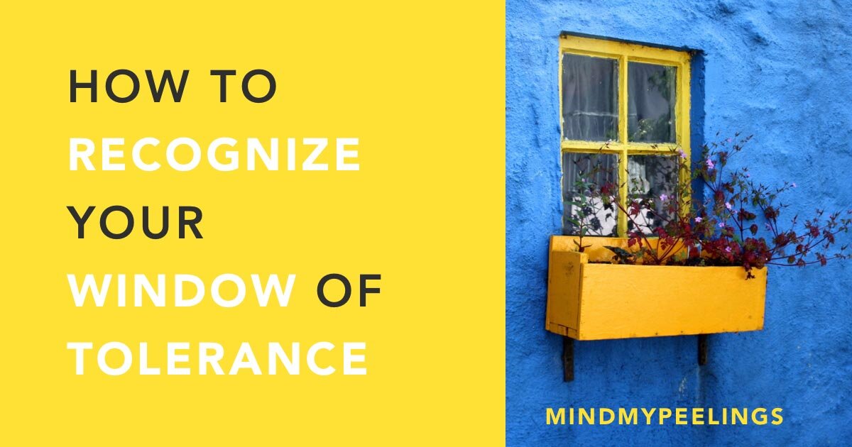 How to Recognize Your Window of Tolerance - Mind My Peelings