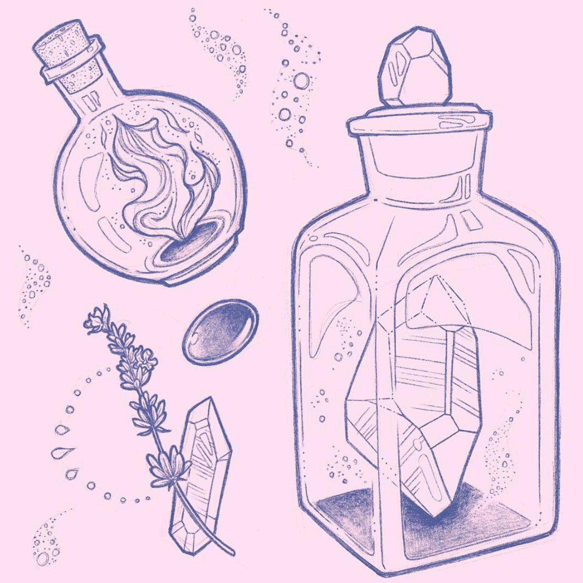 Details about   Glass Elixir Bottles Potion Spell Witches Brew Curse Apothecary Flask Dark Magic 