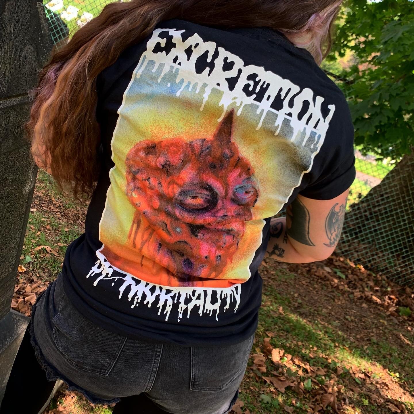 CEREBRAL ROT 'Excretion of Mortality' Pocket Tee — PYRE PRESS MERCH