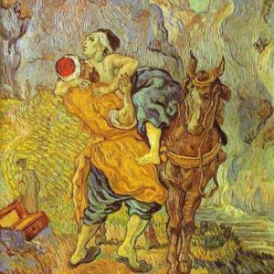 Van Gogh painted a dramatic image to help us visualize the story of the Good Samaritan.