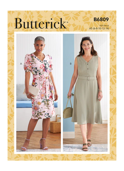 Womens Dress Sewing patterns McCalls simplicity butterick Vogue Burda  Newlook See & Sew – Prices $US, includes shipping US, *Canada