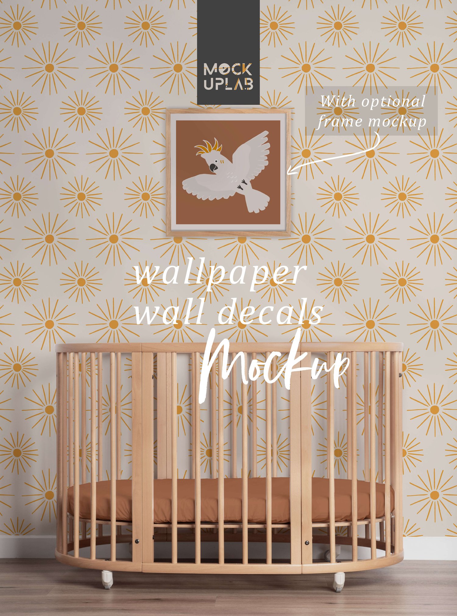 Nursery Wallpaper + Wall Art Mockup Vertical Boho Mock Up — Erin Kendal |  Surface Pattern Designer, Spoonflower Power-Seller, Teacher