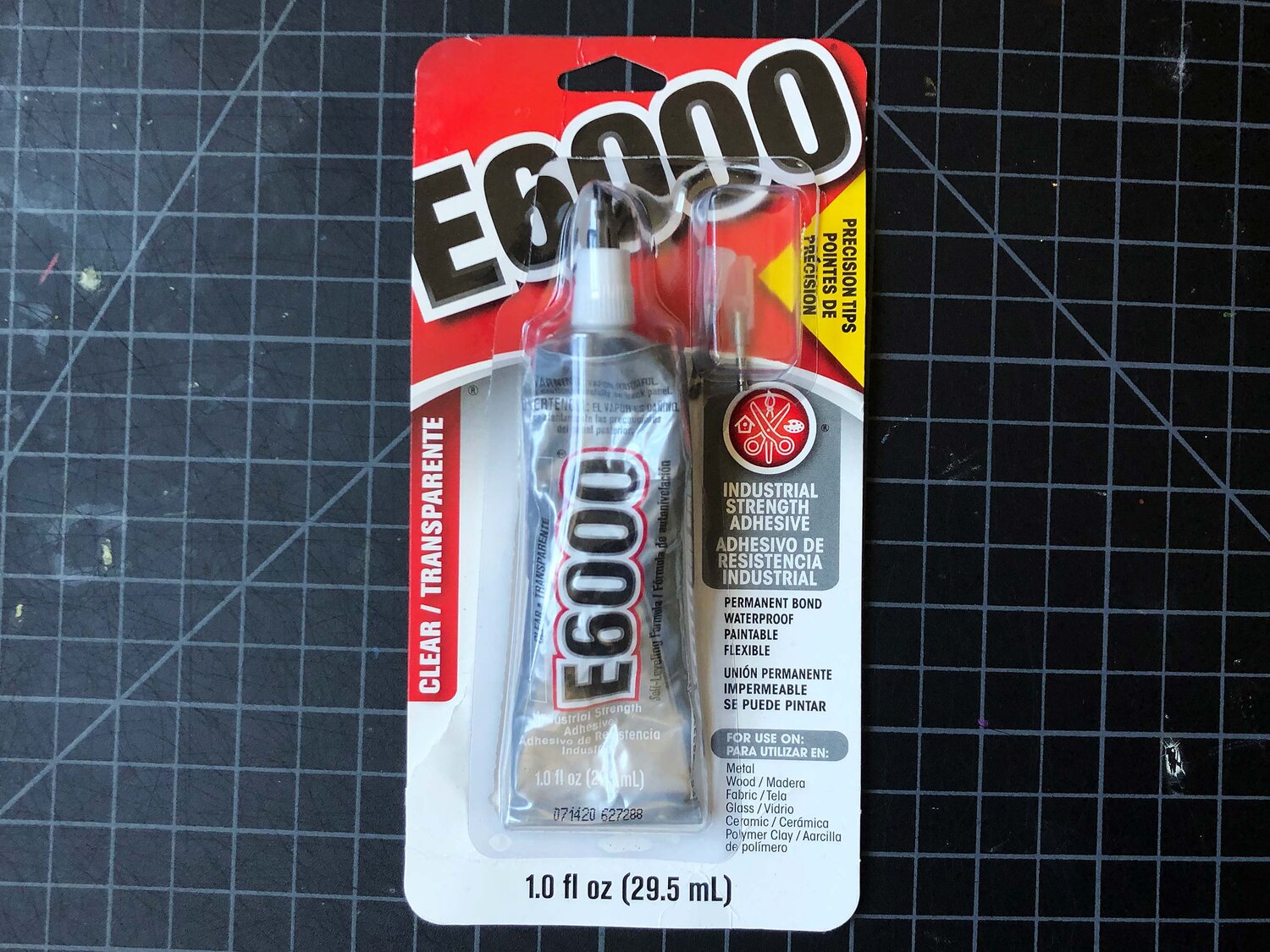 E-6000 Glue Mini Tubes, Adhesive for Crafts, Glue for Craft, Multi  Purpose Glue, Transparent, Pack of 4