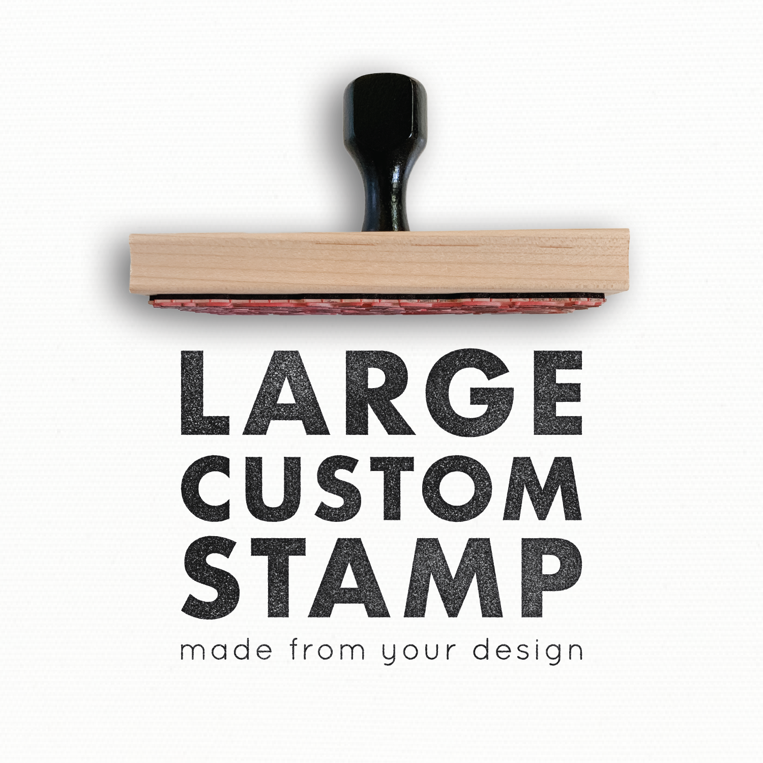 Custom Extra Large Rectangle Logo Stamp