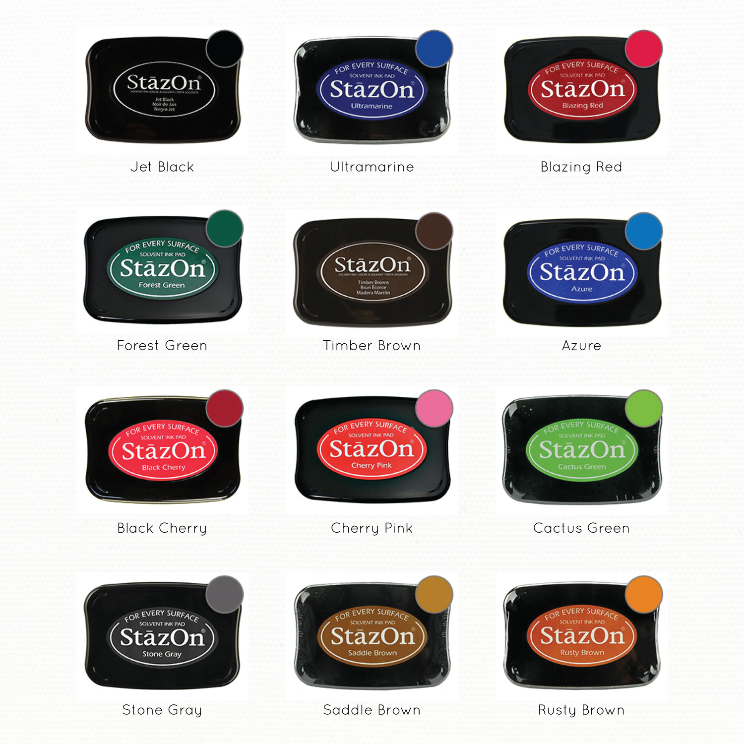 Stazon Ink Pad Archival, Ink Pads for Stamping, Ink Pads for