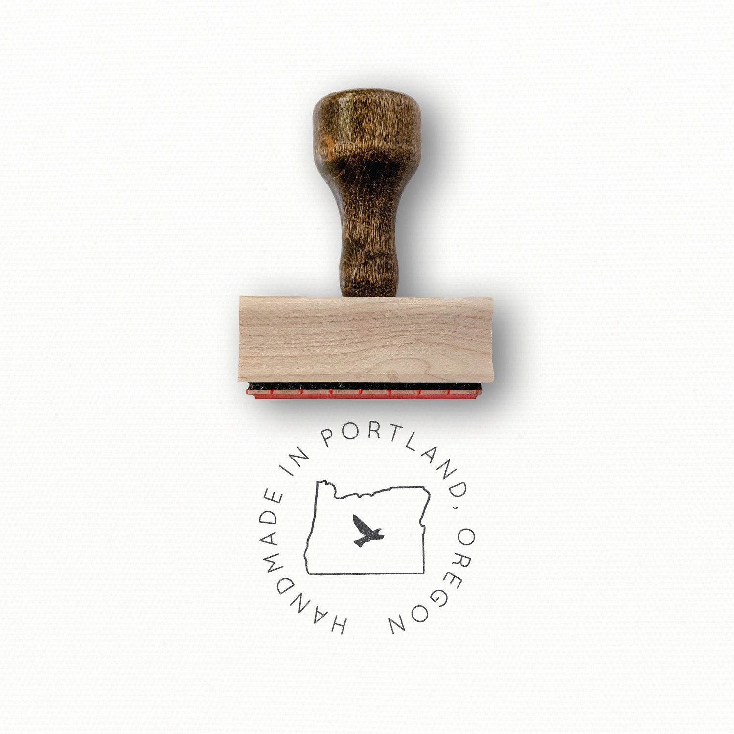 Handmade in.. Custom Stamp | Made In Premade Logo Rubber Stamp | Custom  Rubber Stamp | Logo Design Custom Stamp | Clean Simple Logo Birds — Modern
