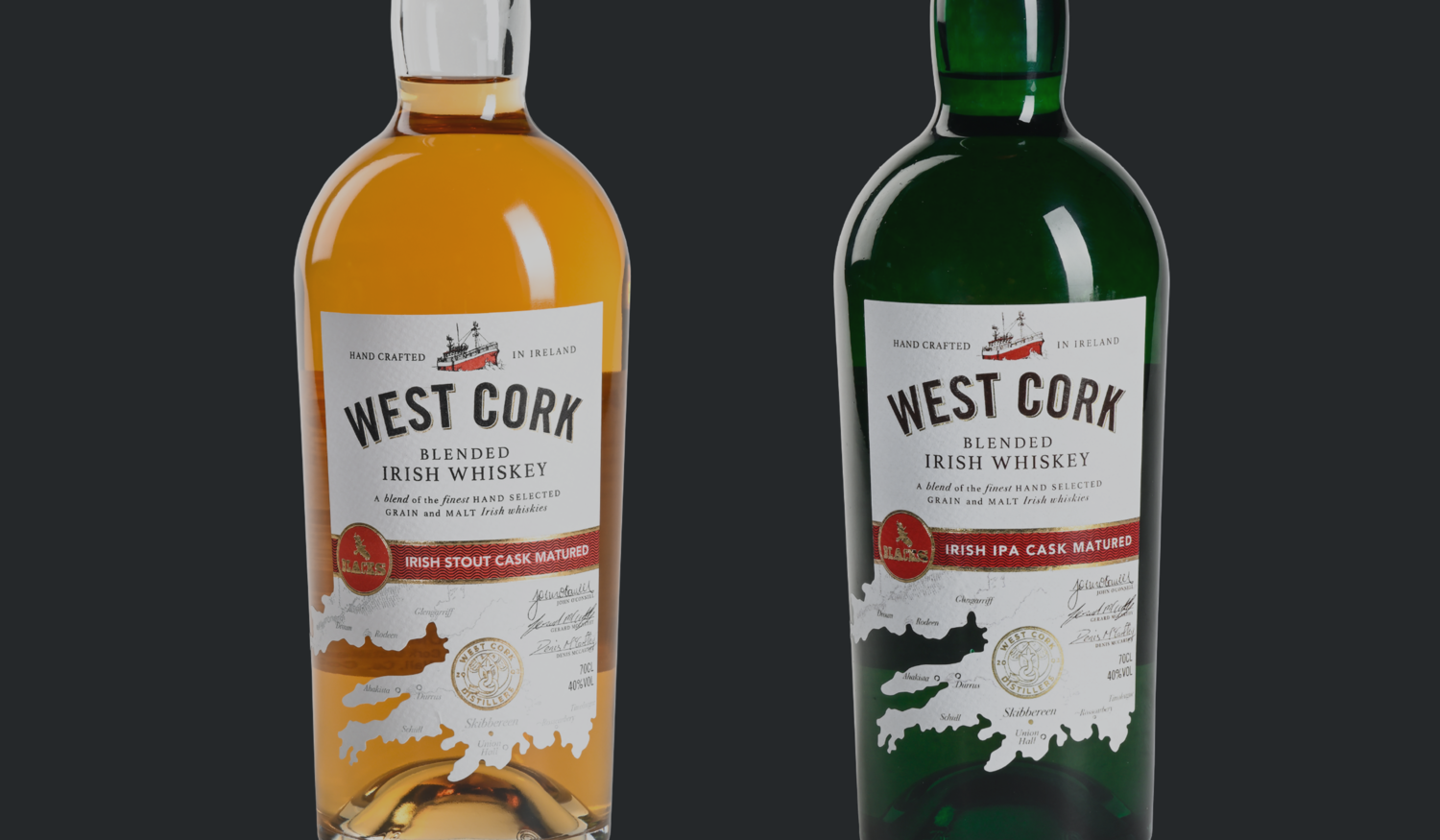 — Introducing Cork West IPA cask Irish Irish Stout whiskey Distillers & matured