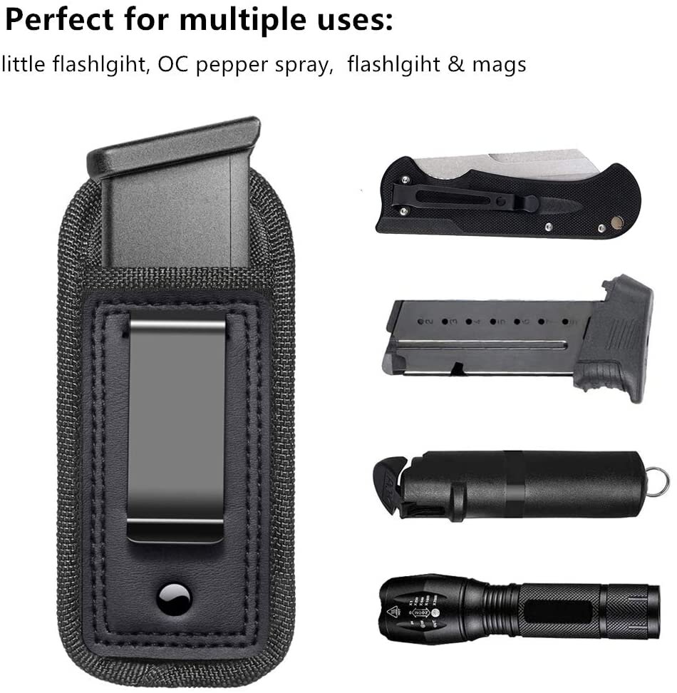 Universal IWB Holster Magazine Holster Clip Ammo Pouch Concealed Carry 