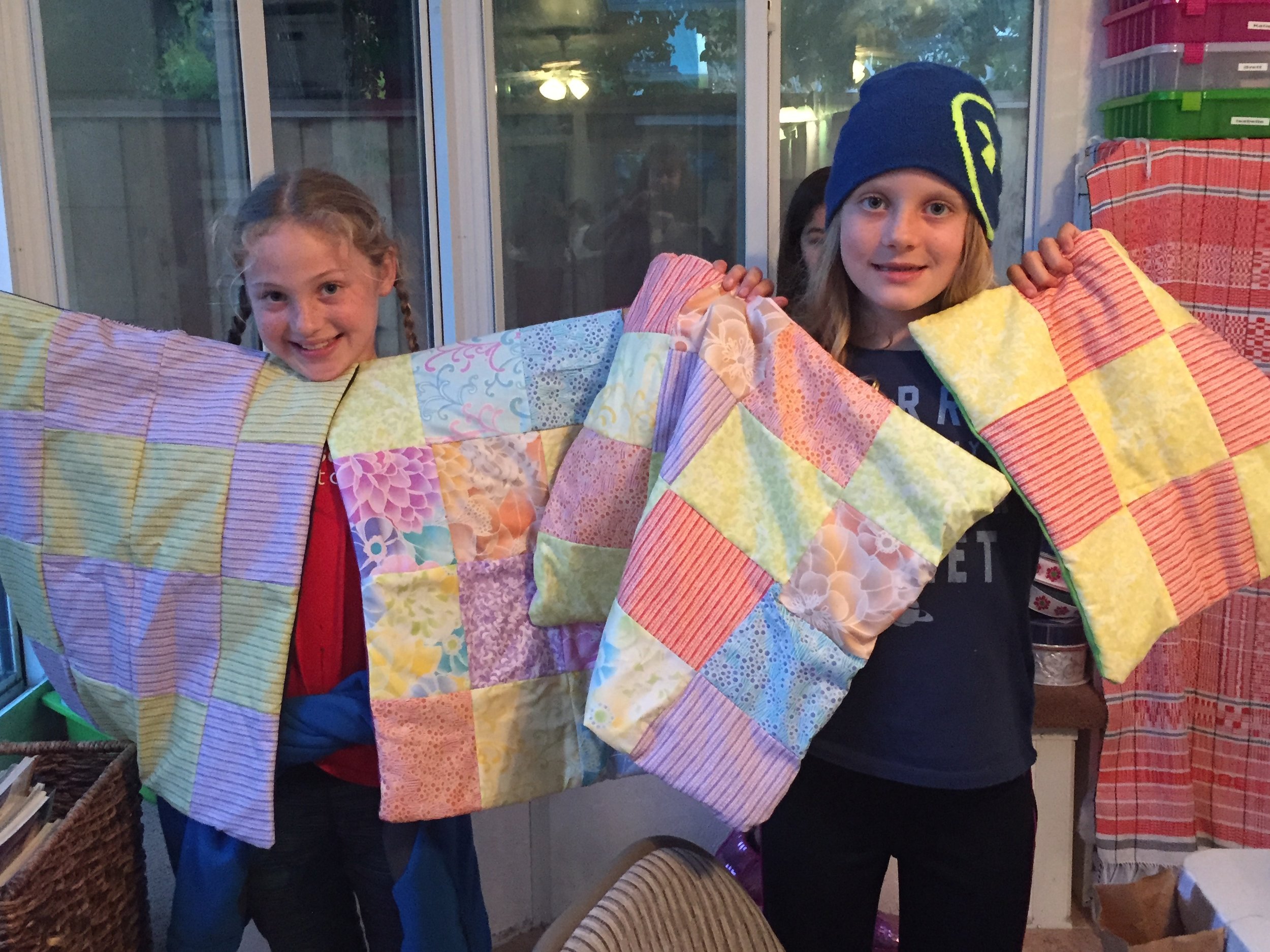Four quilts to donate!