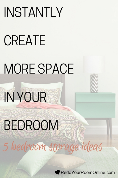 Some of us don't have the luxury of having a big bedroom (I know, reality sucks. It really does!). So coming up with bedroom storage ideas for your small bedroom can be challenging as hell. Your closet may be stuffed to the max, but let me tell you that closets aren't the only place that you have for your things. It's not the end all, be all for storage. Click through for some bedroom storage ideas.