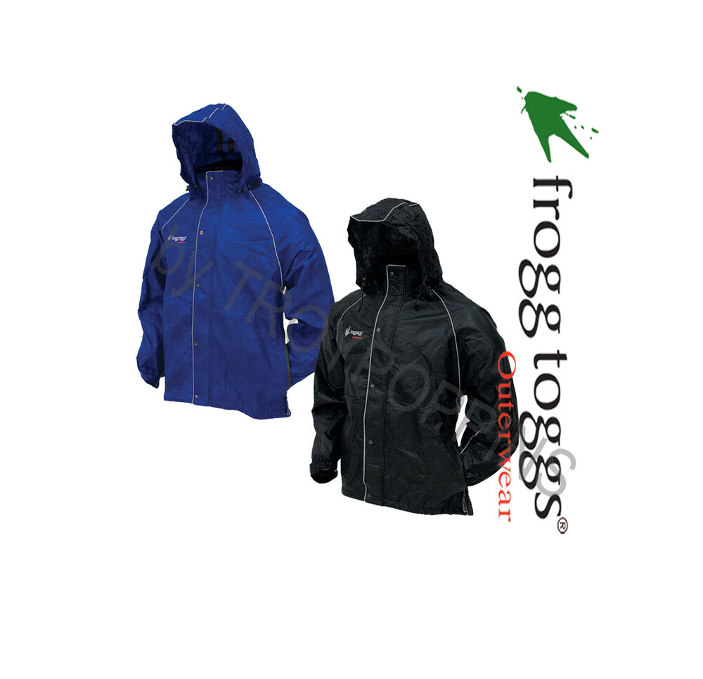 Frogg Toggs Men's Tekk Toad Rainsuit TT10399-148 Hi-Viz Jacket Black Pant 