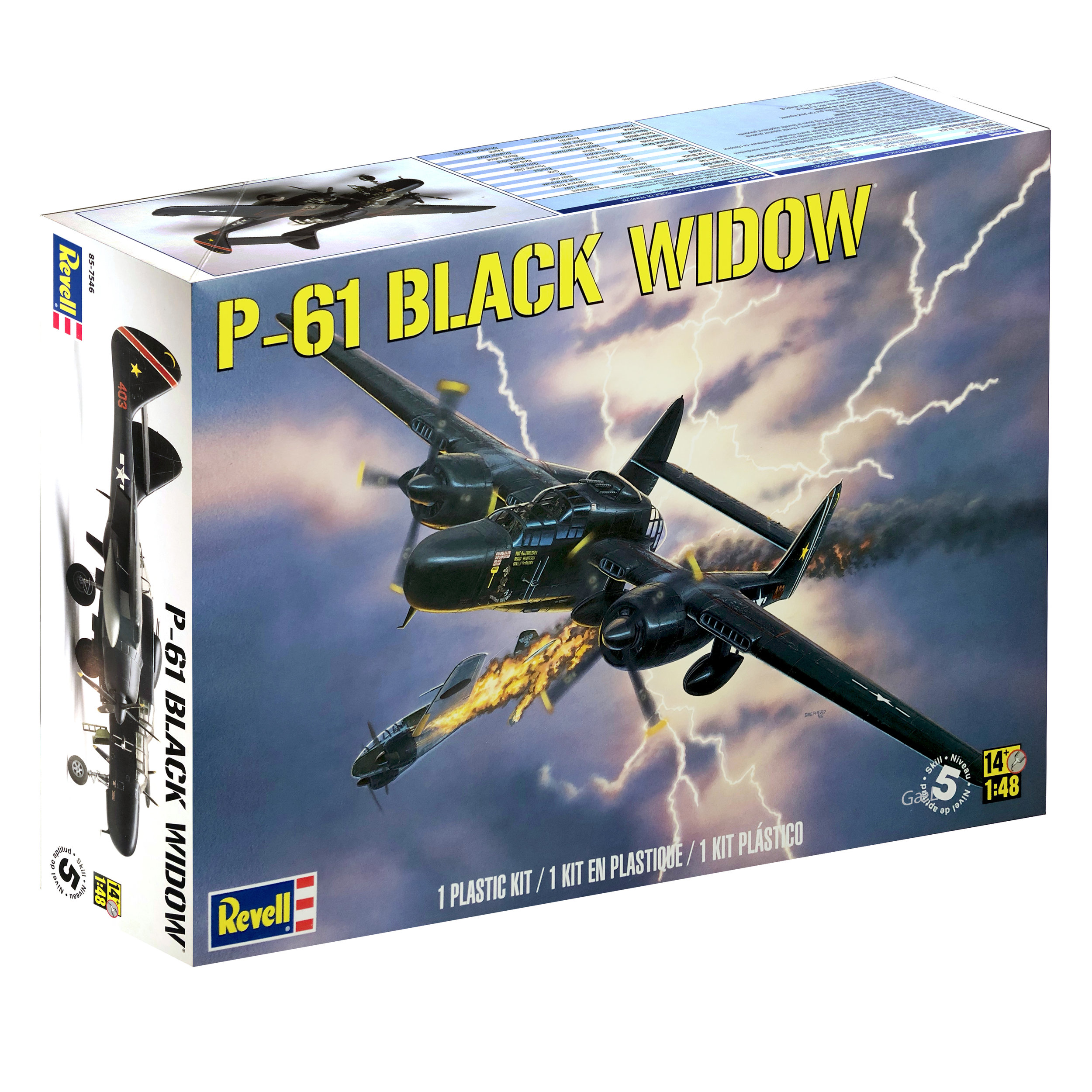 Revell P-61 Black Widow Night Fighter Plane1 48 Scale for sale online 