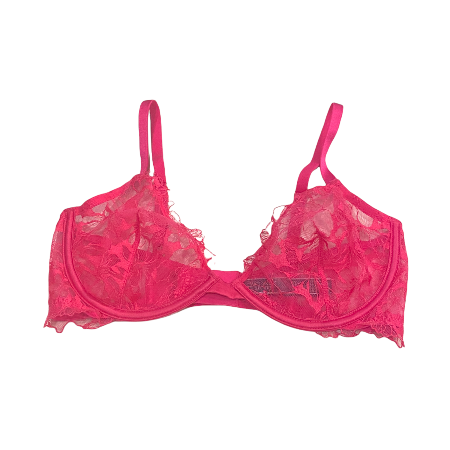 Victoria's Secret Very Sexy Unlined Low-Cut Demi Floral Lace Pink