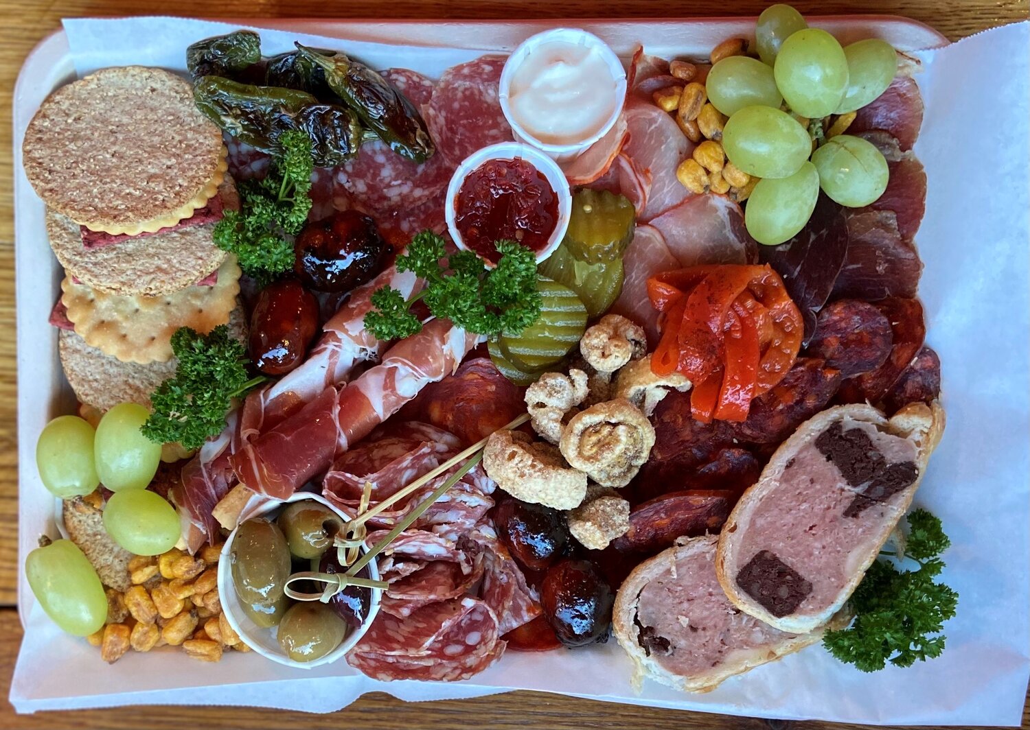 The Charcuterie Board- PLEASE SEE COLLECTION TIMES BEFORE PAYING. Orders must be placed before 5pm on Tuesday for collection Thursday to Saturday. — Rose & Potter