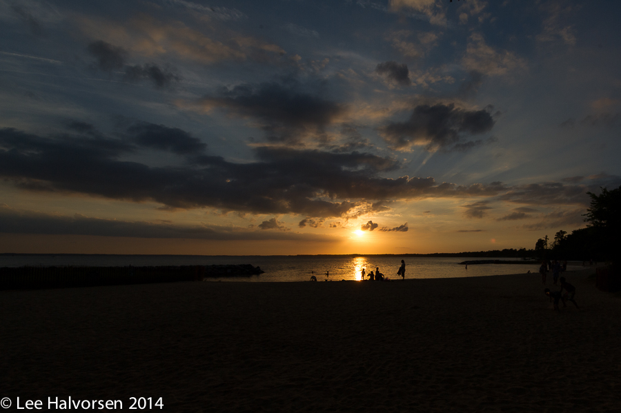 Sunset at Jamestown Beach