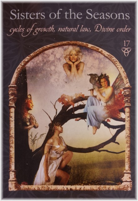 Sisters of the Seasons oracle card