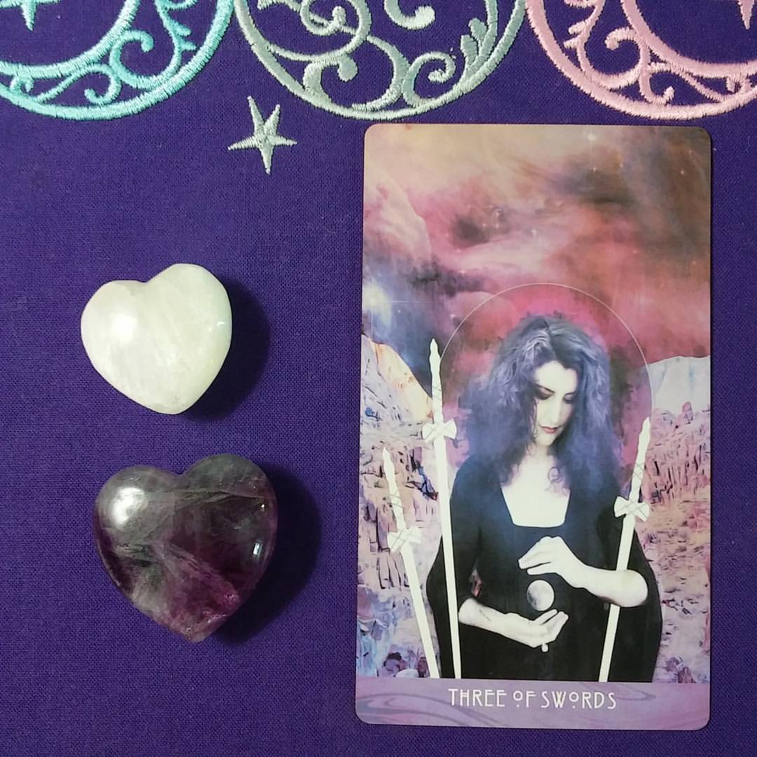 An Assignment to Heal Earth ~ A post by Ellen M. Gregg :: Intuitive ~ Three of Swords from The Starchild Tarot Akashic
