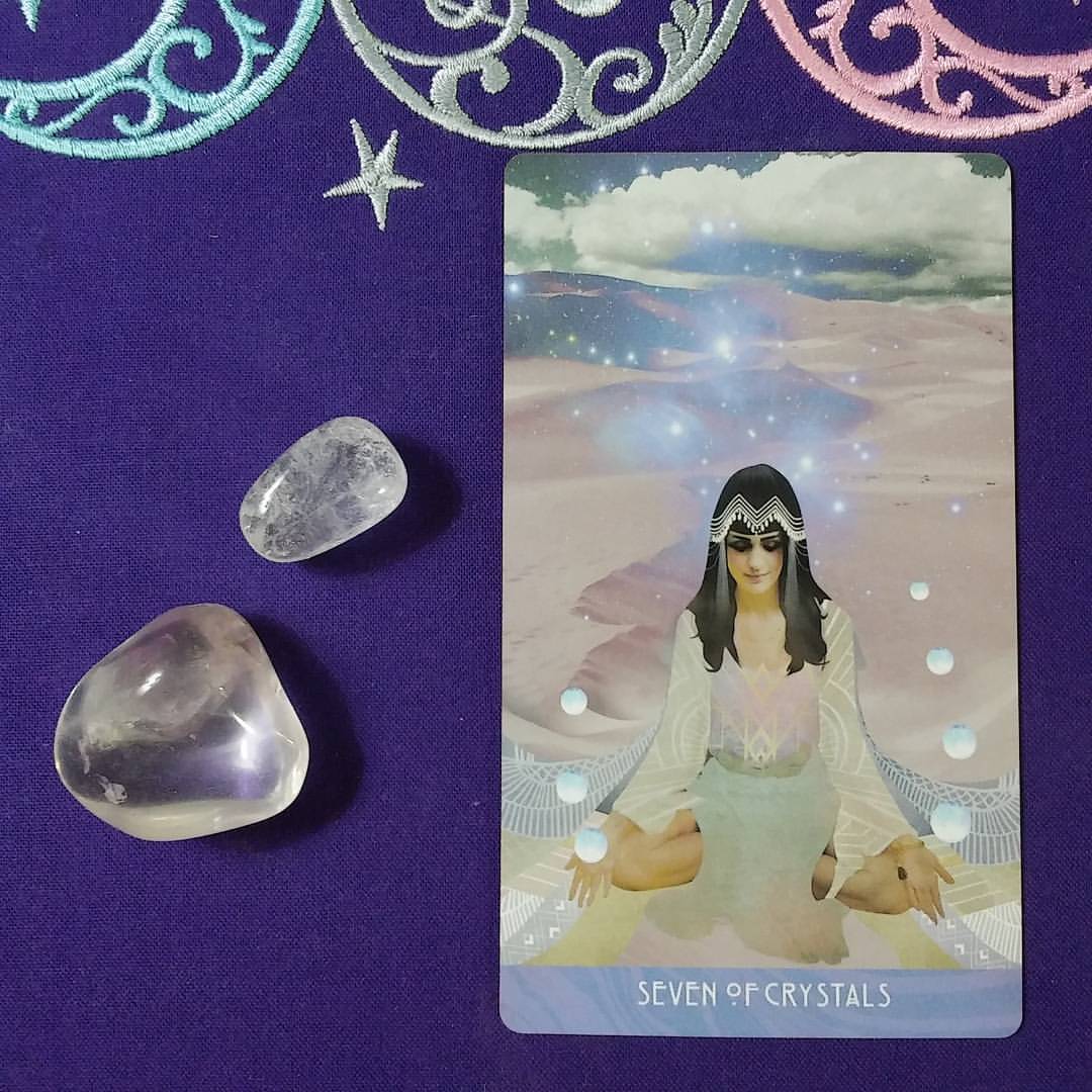 Created In Abundance ~ A post by Ellen M. Gregg :: Intuitive ~ Seven of Crystals from The Starchild Tarot Akashic