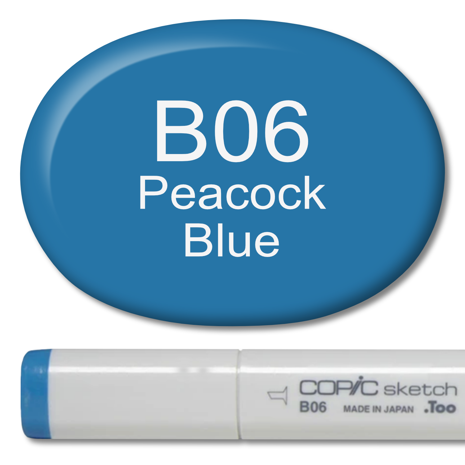 B06 - Copic Sketch Marker Peacock Blue — Violeta Ink