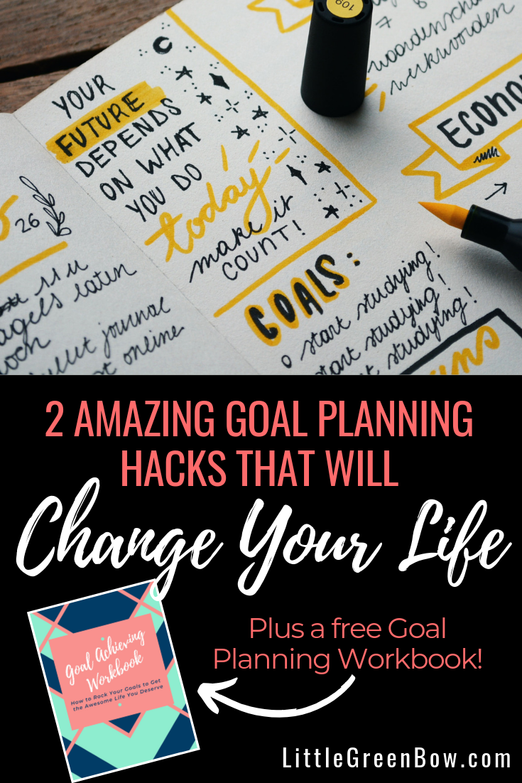 Two amazing goal setting hacks that will help you achieve your goals. Use them together to unlock your full potential!