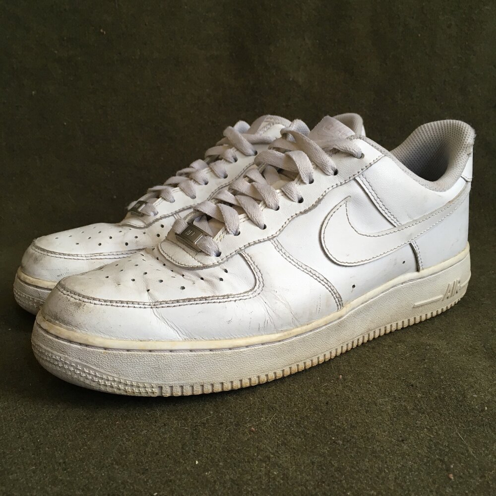 dirty white air force ones