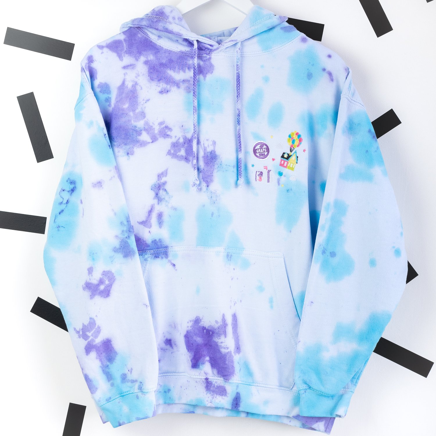 Up "Adventure is out there" Tie Dye Hoodie - Teeq