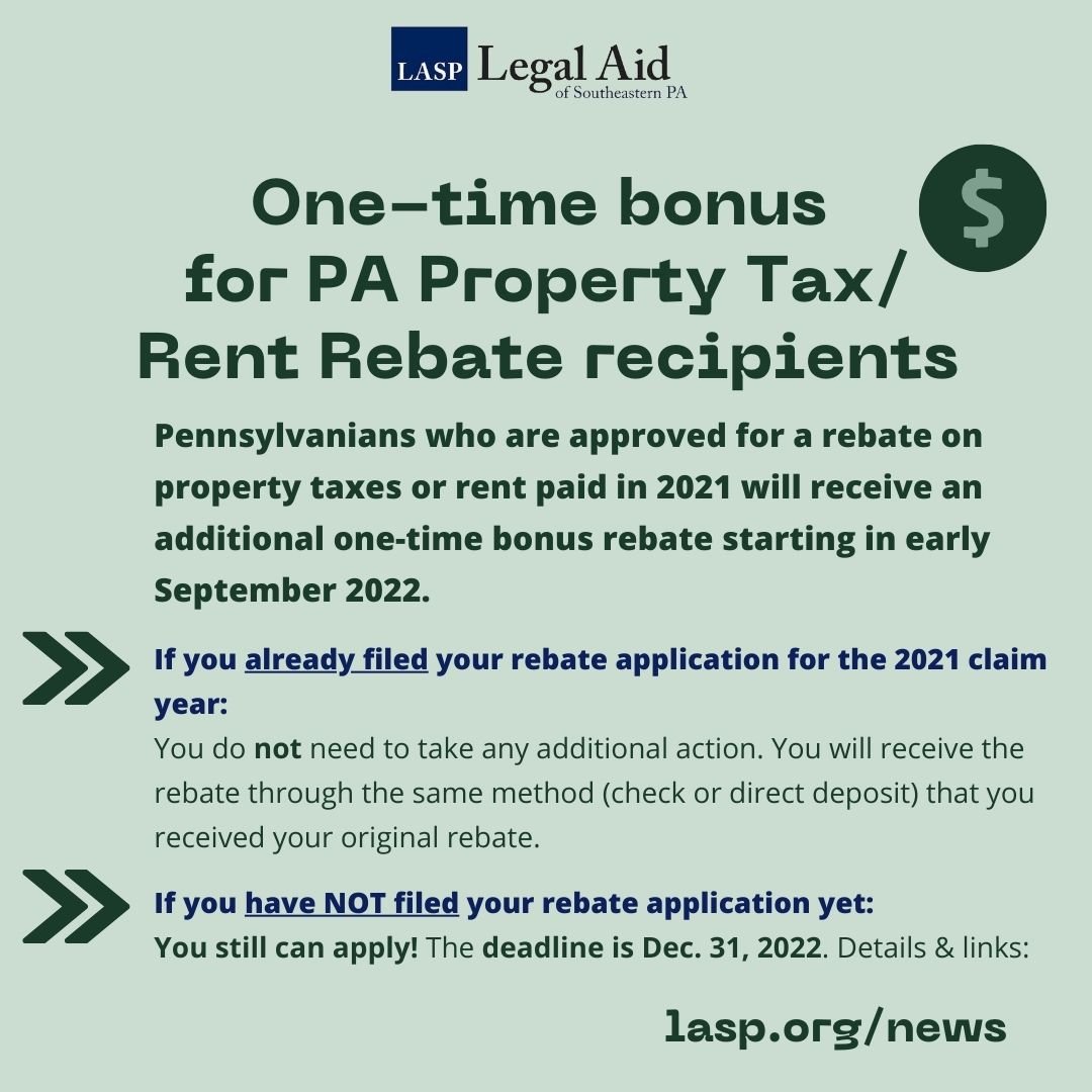 Pennsylvania's Property Tax/Rent Rebate Program may help